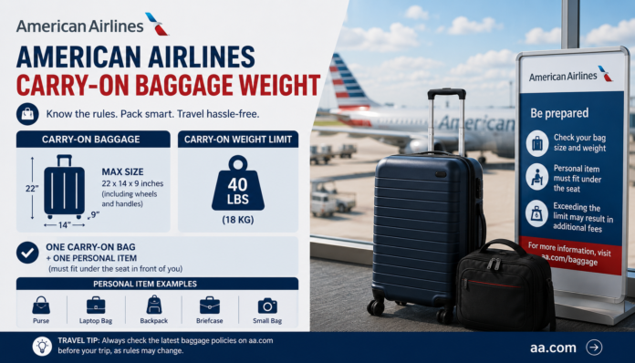 American Airlines Carry-On Baggage Weight