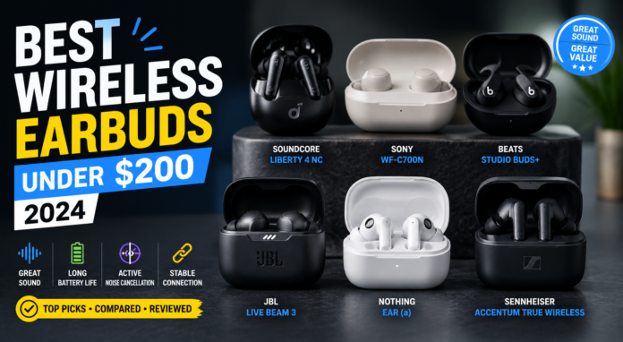 Best Wireless Earbuds Under 200 Dollars 2024