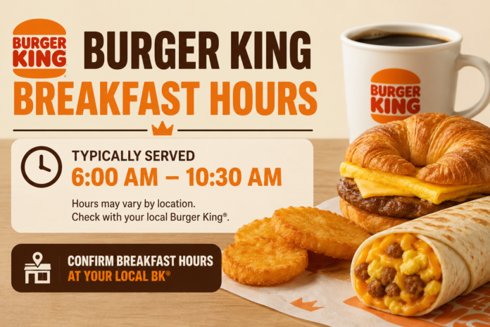 Burger King Breakfast Hours